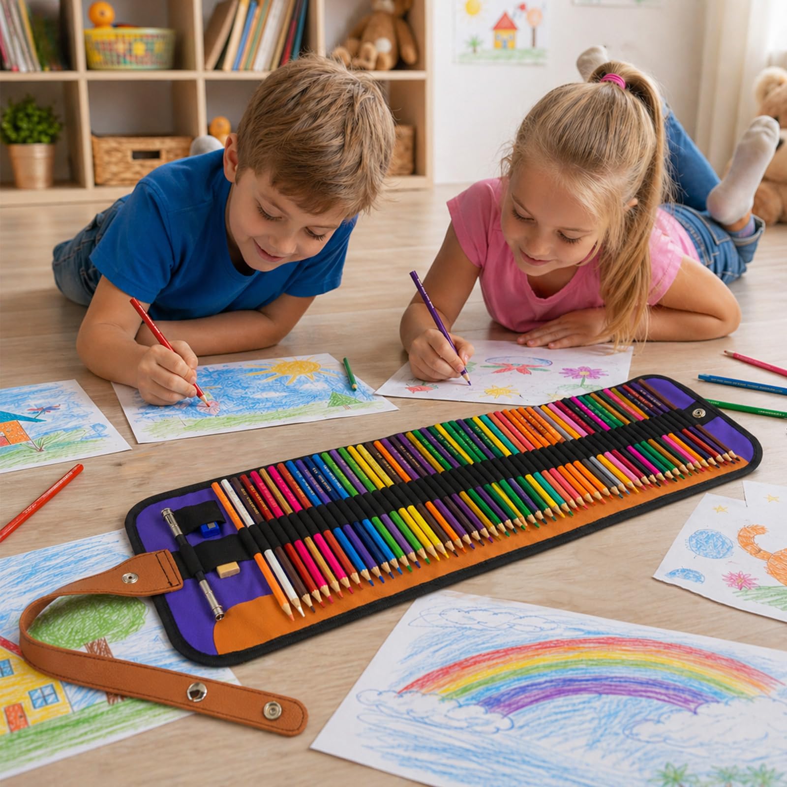Ugmic 50 Buntstifte - Premium Farbstifte für Erwachsene und Kinder, Hochwertige Farbstifte mit lebendigen Farben und geschmeidiger Textur, Ideal für Erwachsene, Malbücher & mehr 7
