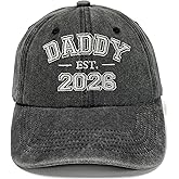 Horpe Embroidered Baseball Hats EST 2026 for Mom Dad Grandma Grandpa Papa Nana Uncle and Auntie