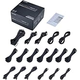 Phanteks (PH-CBKT-CO_BK01) Revolt Cable Kit, Complete Set, Individually Sleeved Cables, Compatible with Revolt and AMP Power Supplies, Black