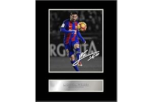 Iconic pics Lionel Messi Barcelona Signed Mounted Photo Display