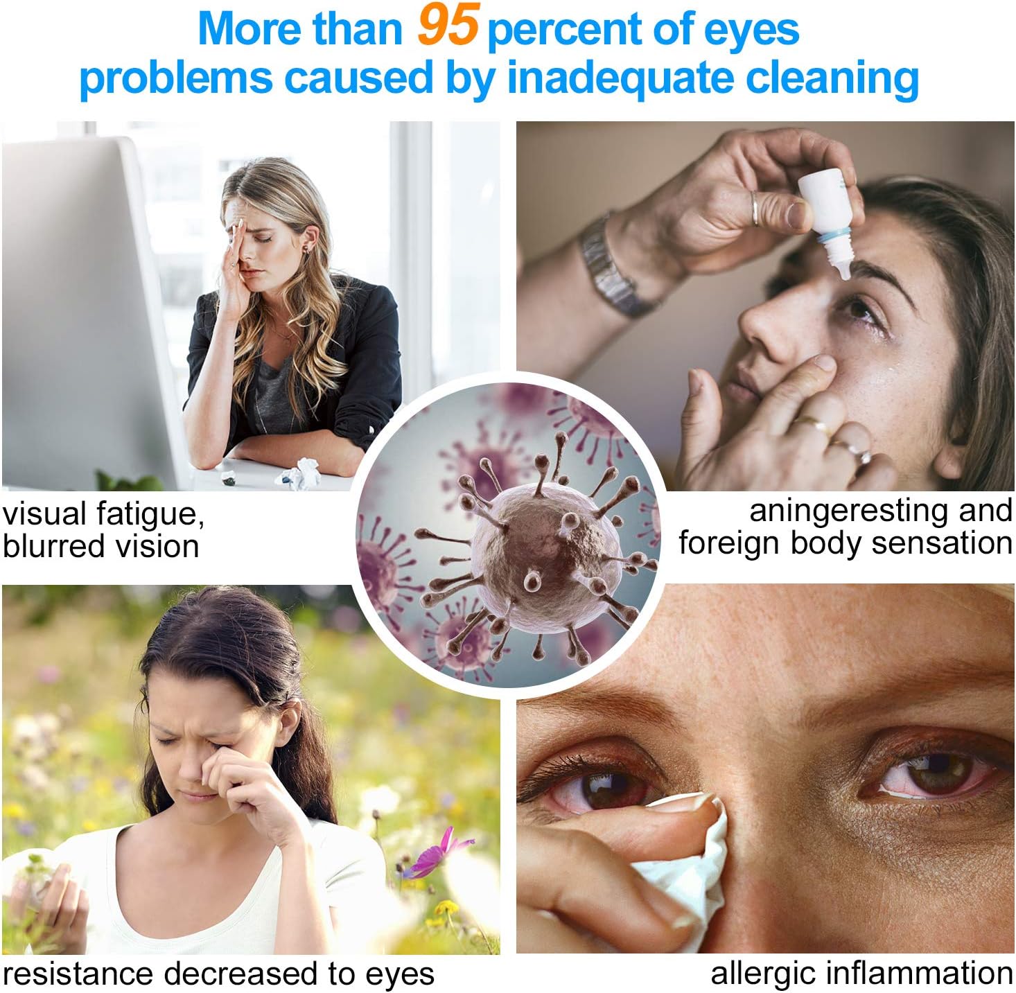 Ultrasonic Contact Lens Cleaner, MYPIN Coloured Contact Lenses Cleaner for Eyes with USB Charger Small & Portable - Image 4