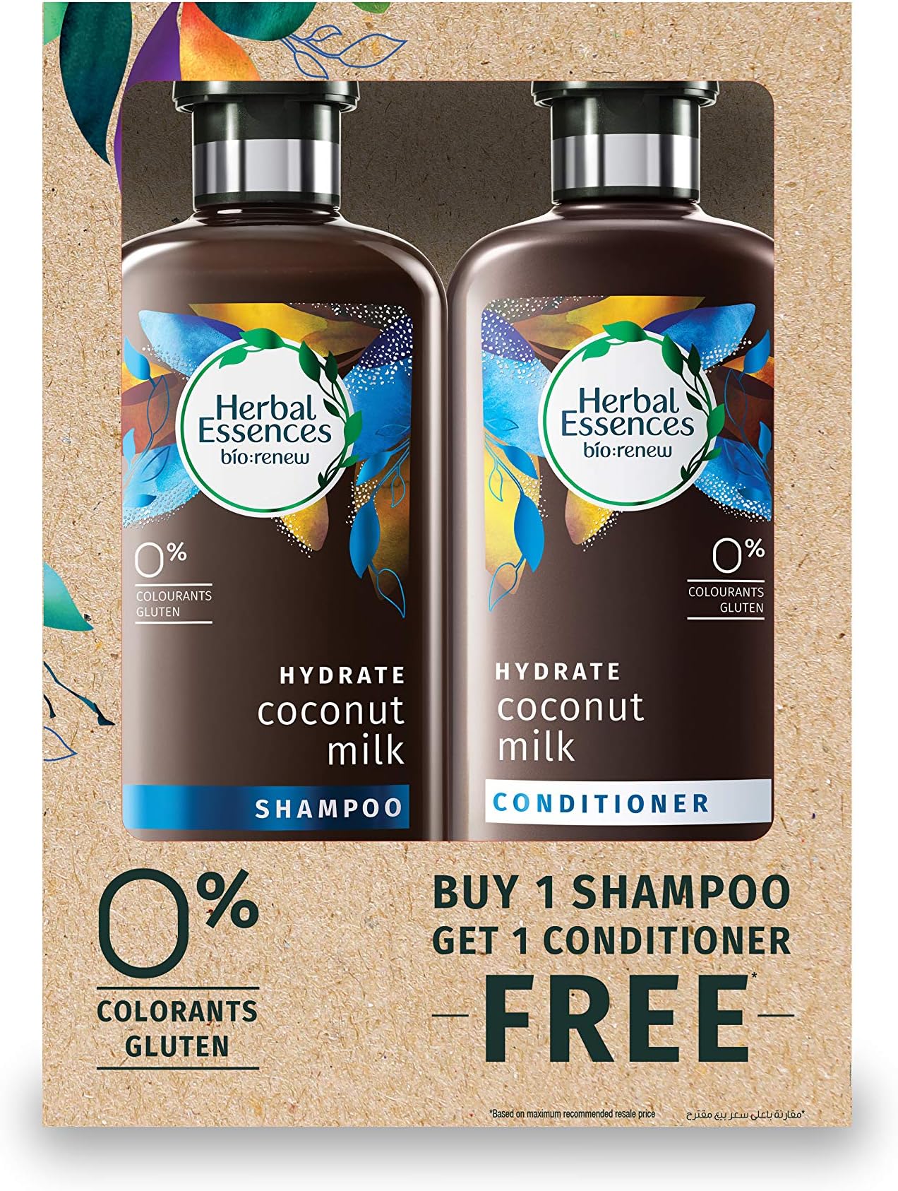 Herbal Essences BioRenew Coconut Milk Shampoo + Conditioner 400ml