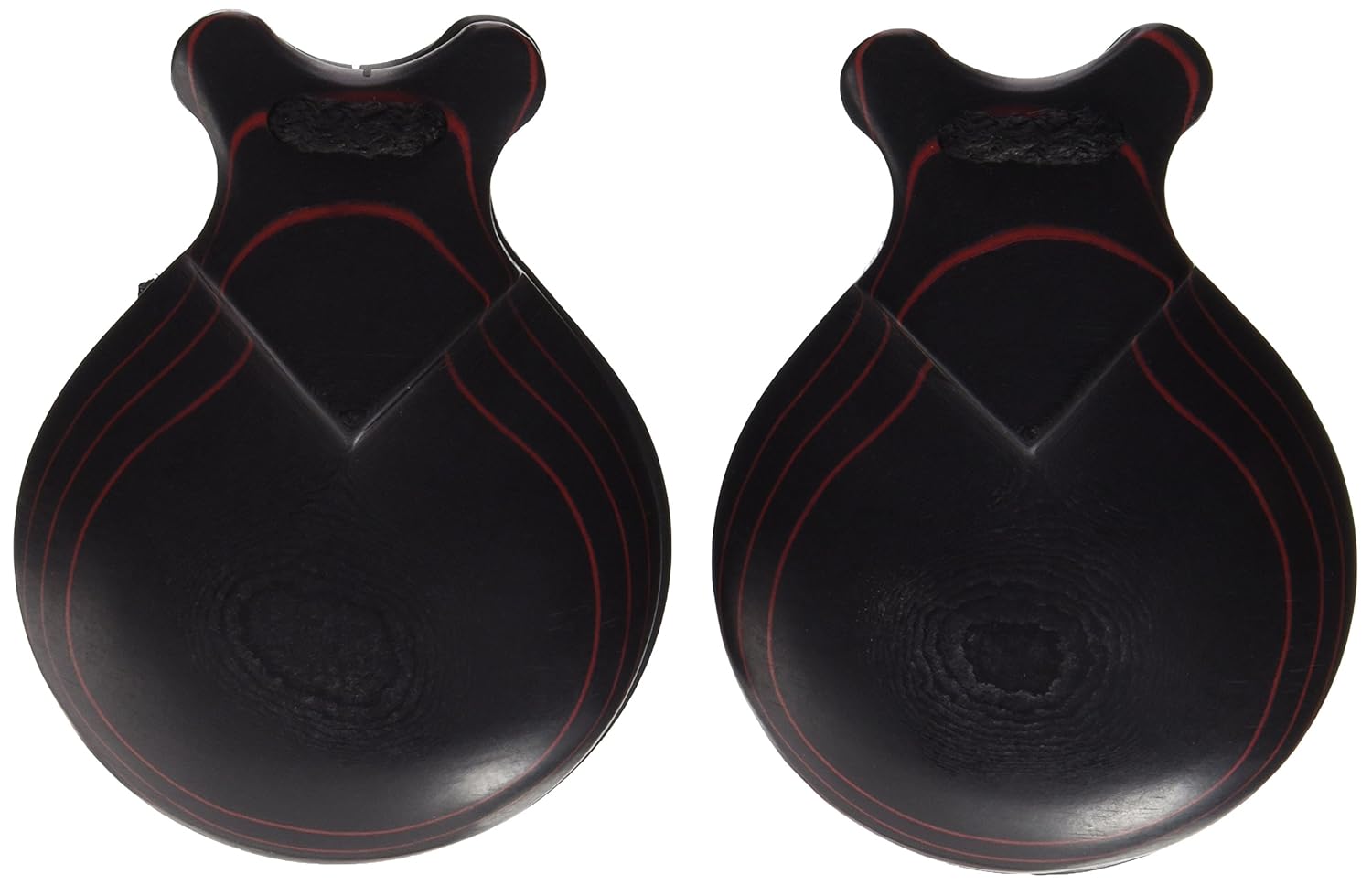 Castañuelas profesionales con Fibra Negra y veta Roja 