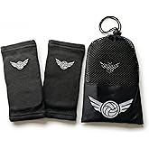 Baylee and Me Volleyball Elbow Pads with Breathable Mesh Carry Bag – Impact Absorbing Compression Sleeves for Youth & Teen Girls – Protective Arm Guards for Digging & Diving