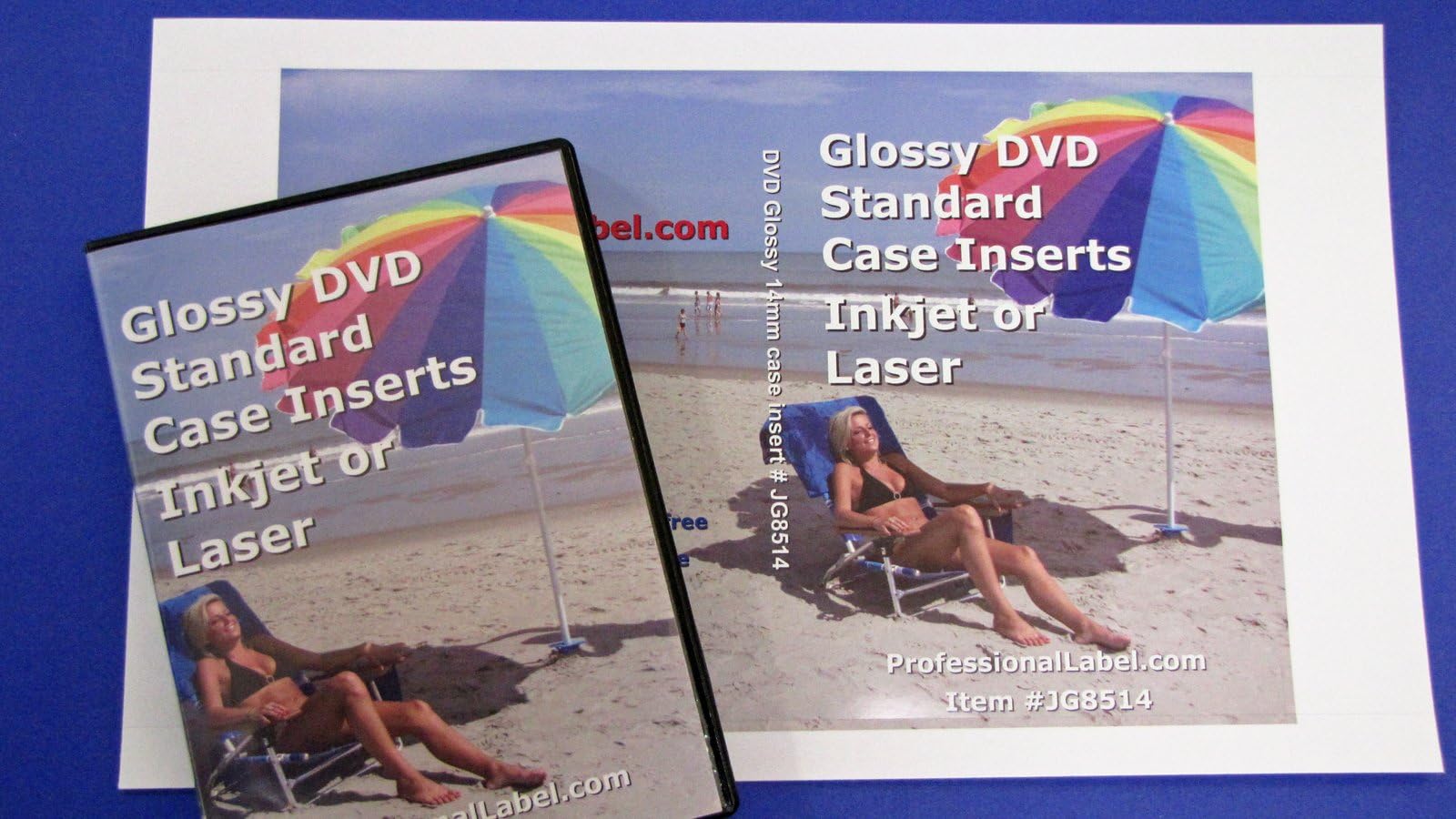 DVD Case Inserts Inkjet or Laser Glossy Photo Quality 50 Sheets JG8514