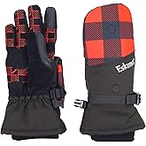 Eskimo Buffalo Plaid Glomitt, Insulated Ice Fishing Gloves, 210 Denier Fabric, Unisex, Black Ice/Plaid, 39341