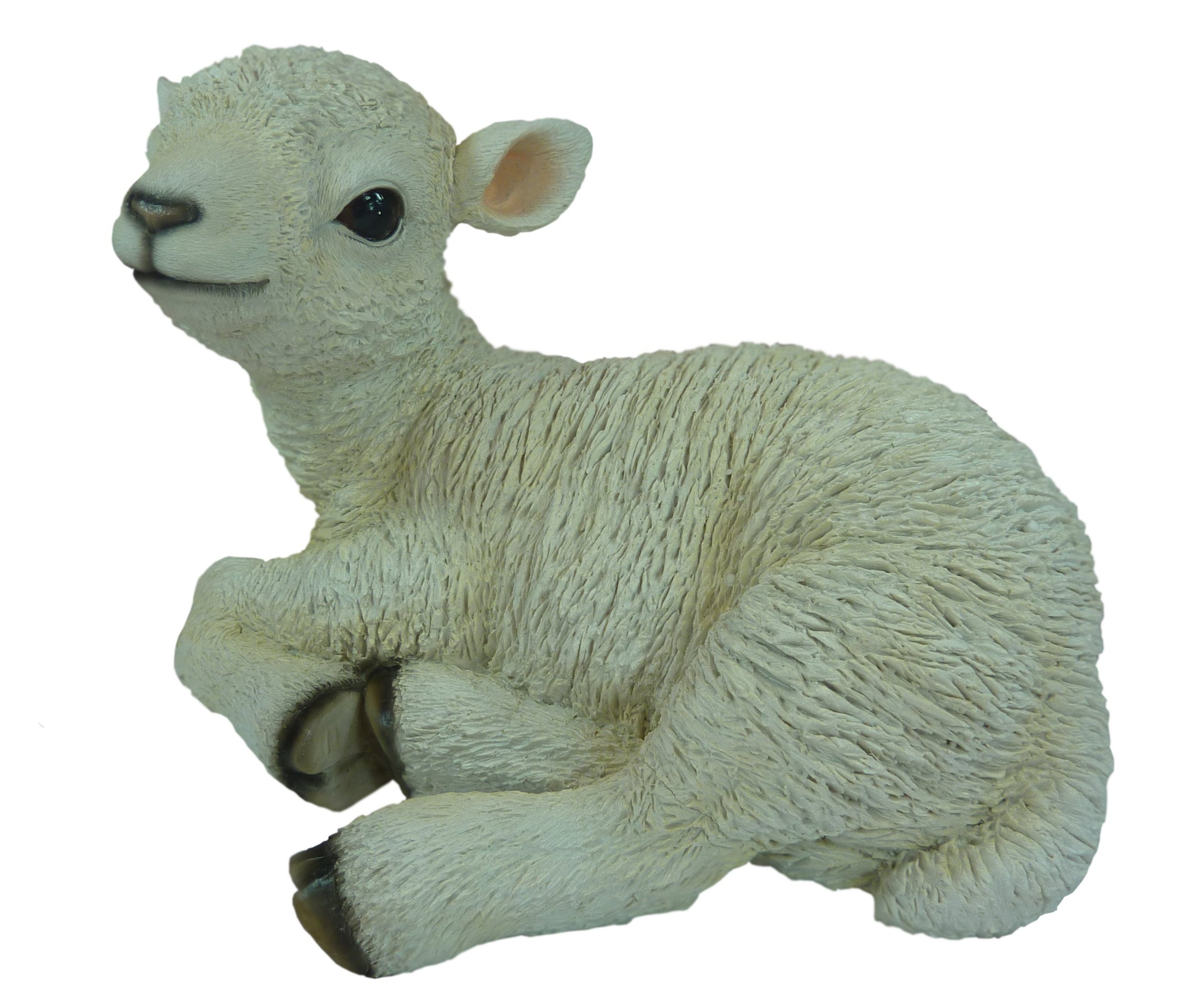 Vivid Arts Real Life Sitting Lamb (Medium - Size D)