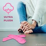 Invero 2 Piece Ladies Cherry Blossom Gift Set - Foot Lotion & Cosy Socks Pink view 5