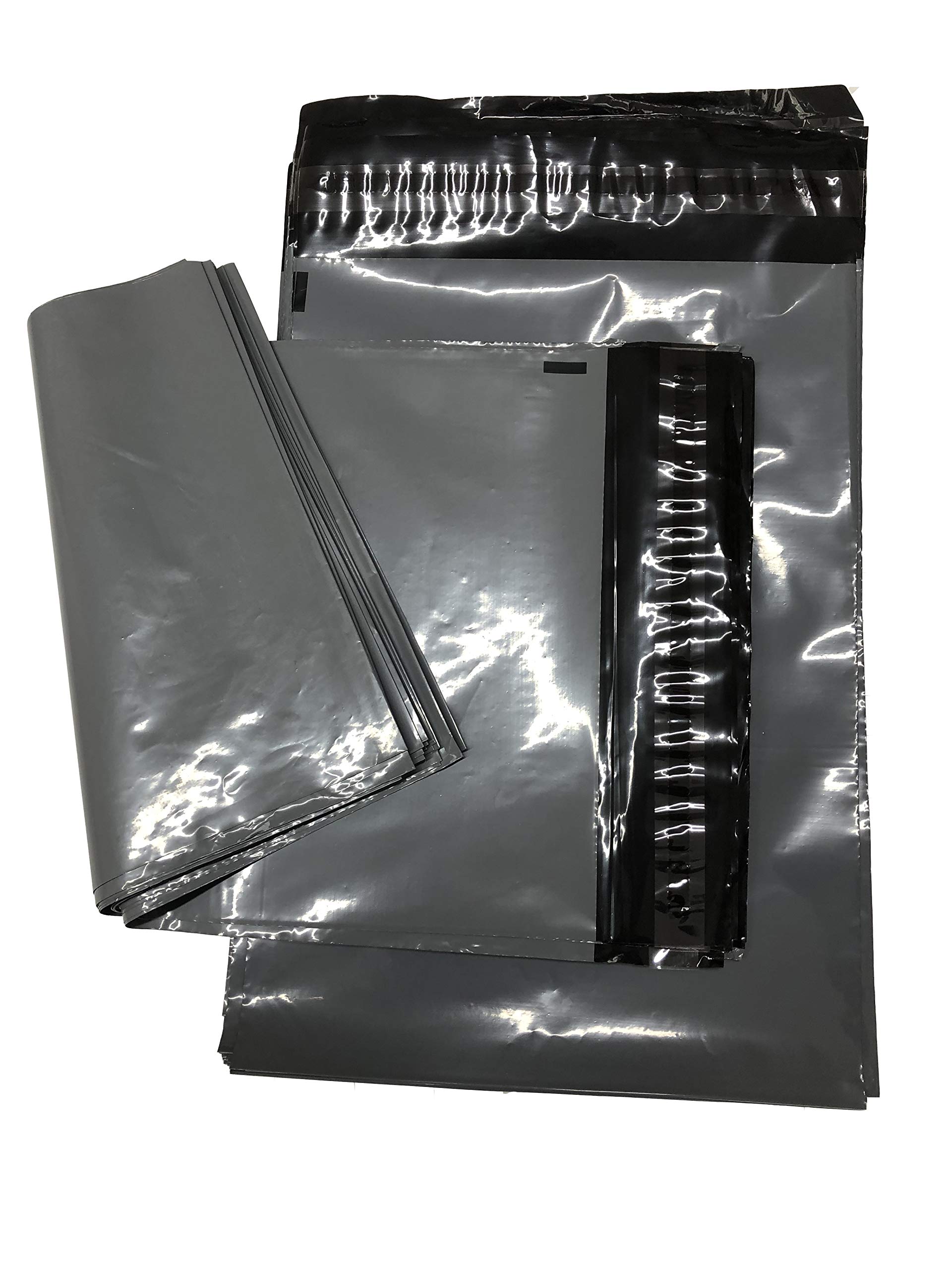 100x Grey Mailing Courier Postal Bags - 9" x 12"