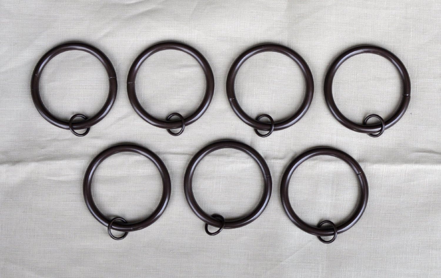 Urbanest Set of 8 Metal Curtain Eyelet Rings 3 Inch Inner