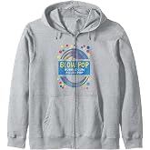 Charms Blow Pop Retro Wrapper Logo Sucker Candy Zip Hoodie