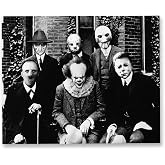 Horror Wall Art – Vintage Gothic Scary Movie Poster 14x11 Unframed | Black and White Creepy Print – Dark Academia & Halloween Decor for Man Cave, Home Theatre, Room