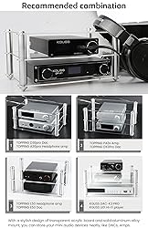KGUSS Mini Audio Component Rack Acrylic 2-Layer