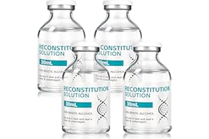 Mixrug,4 Pack of 30 ml in Premium Glass Vials with Rubber Stoppers,Made in USA