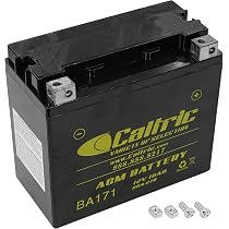 Caltric AGM Battery For Yamaha TMAX XP500F/XP500G 2015-2016 - 12V 10Ah, Maintenance Free