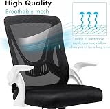 Blisswood Office Mesh Chair with 90° Flip-Up Armrests Ergonomic Lumbar Support view 8