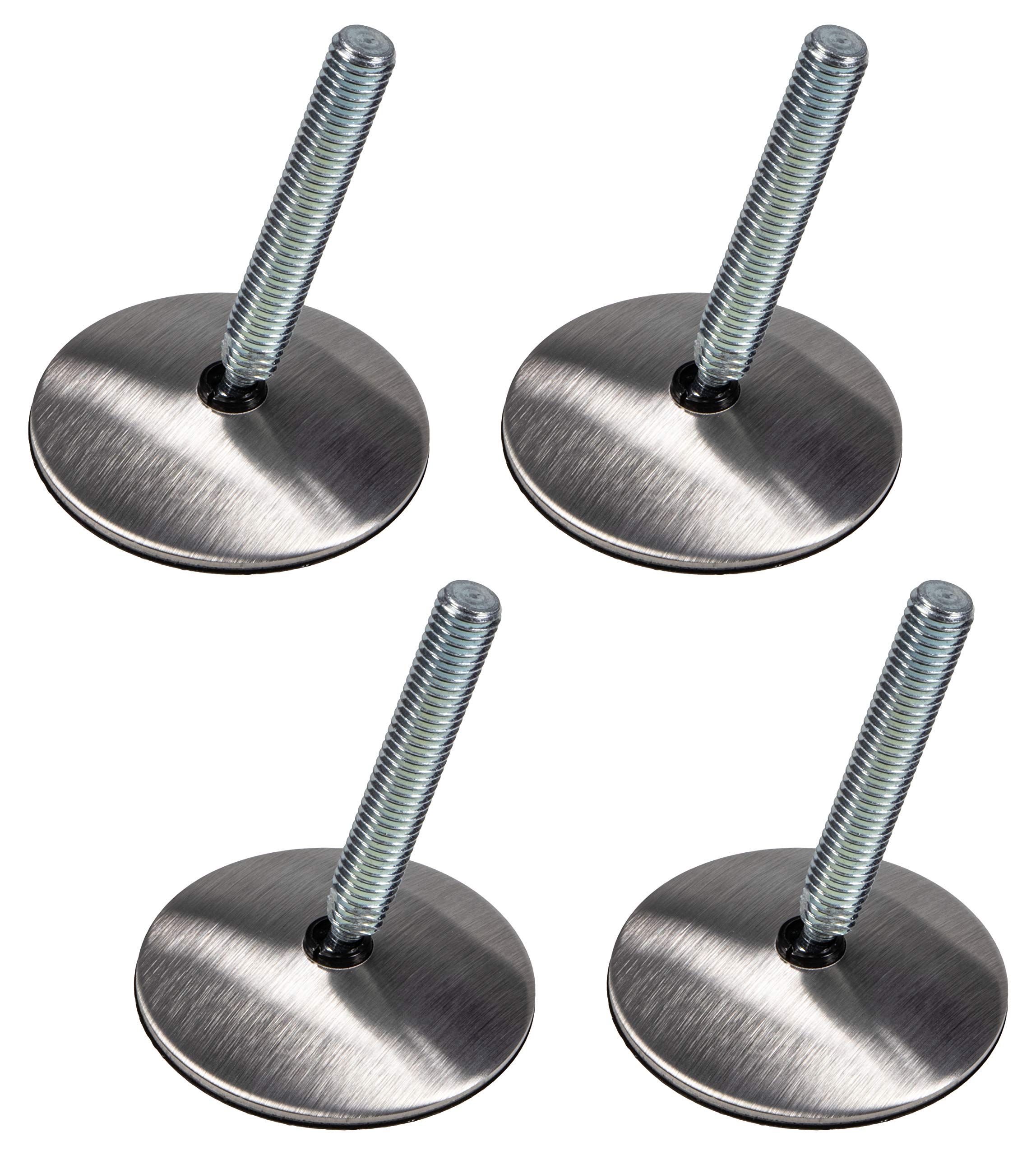 Gedotec Adjusting screw M10 x 60 mm Adjusting screw Heavy-duty adjusting screws for table legs & furniture legs | Stainless steel matt | Furniture adjustable feet MADE IN GERMANY