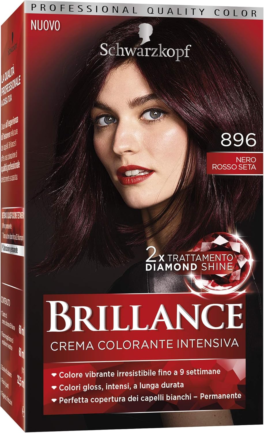 Schwarzkopf Brillance Couture Collection, Colorazione Permanente per Capelli, Tinta per Schwarzkopf Brillance Couture Collection, Colorazione Permanente per Capelli, Tinta per