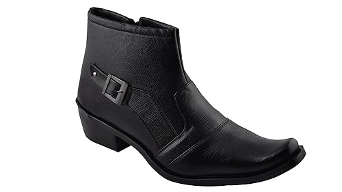 black office boots