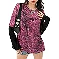 Women Halloween Gothic Clothes Y2k Fairy Grunge Shirts Vintage Harajuku Long Sleeve Shirts Graphic Tees Streetwear