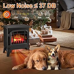 25" Freestanding Electric Fireplace Heater - Indoor
