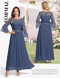 Wedtrend Women's Bridesmaid Dresses, 3/4 Flared