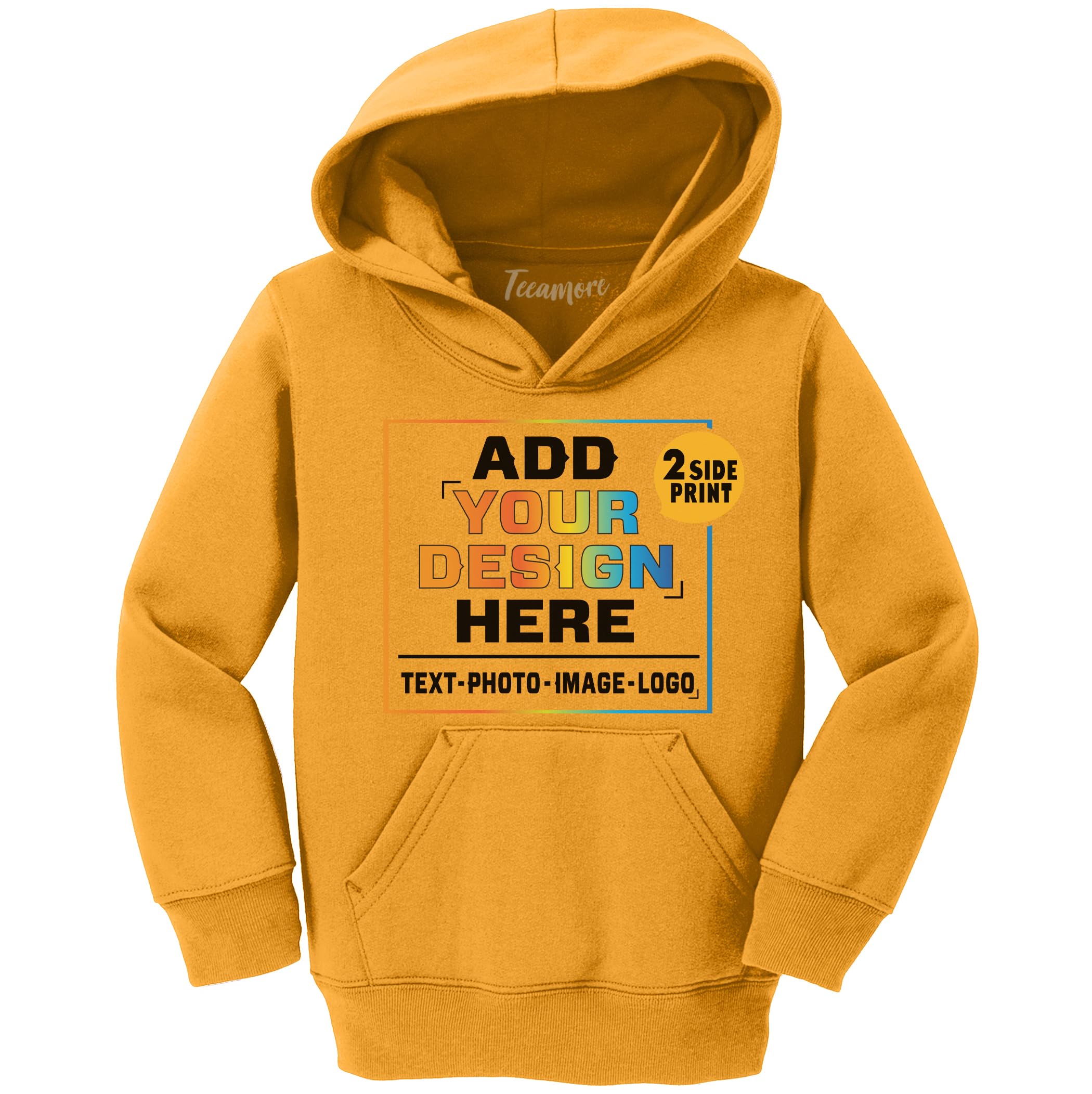 TEEAMORE Custom Youth Hoodies Add Your Personalized