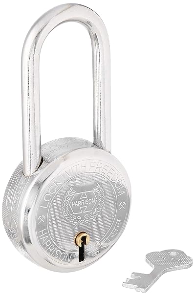 Harrison T-26 BCP L/S-0245 Steel 9 Levers Padlock with 3 Keys