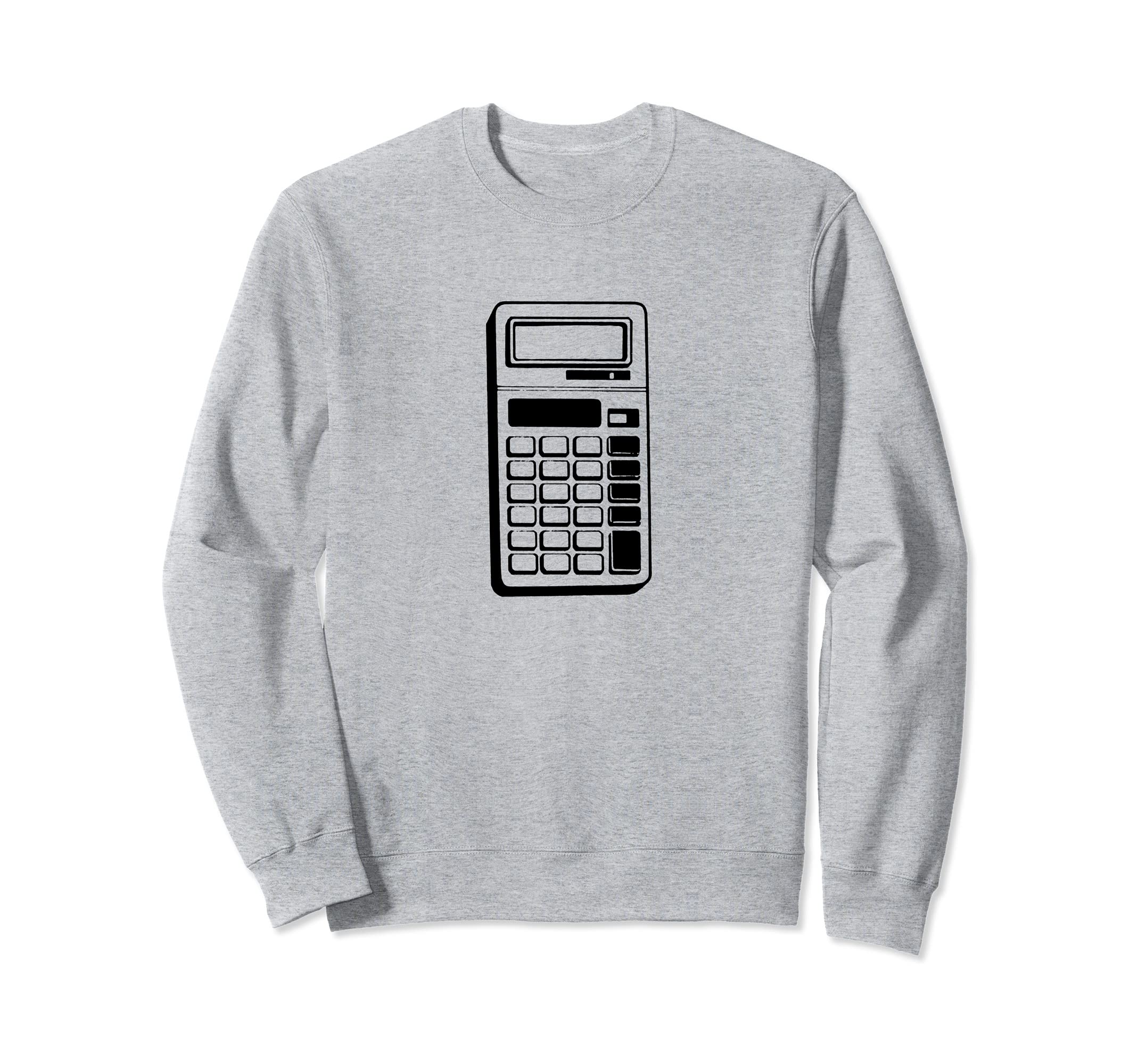 Retro School Calculator Print Sweatshirt