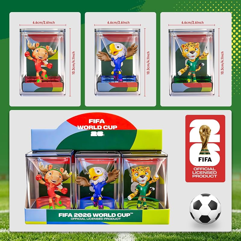 FIFA World Cup 2026 3PCS Figuras de Mascota-B 6CM