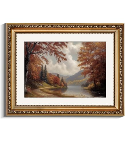 Amazon.com: VIYYIEA Vintage Gold Framed Botanical Wall Art