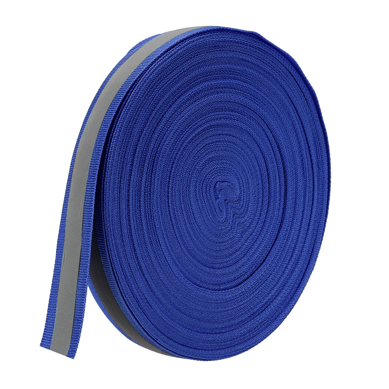 PATIKIL Reflective Tape Strip, 20mm x 50yards High Visibility Reflective Tape Sew-on DIY Warning Safety Fabric Webbing for Clothing Raincoats, Blue — image 1