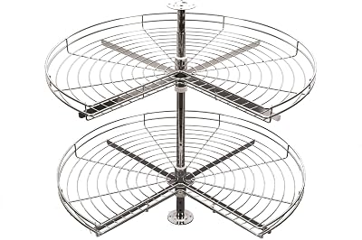 REJS 3/4 Kitchen Cabinet Carousel 270° Corner Ø750 Chrome
