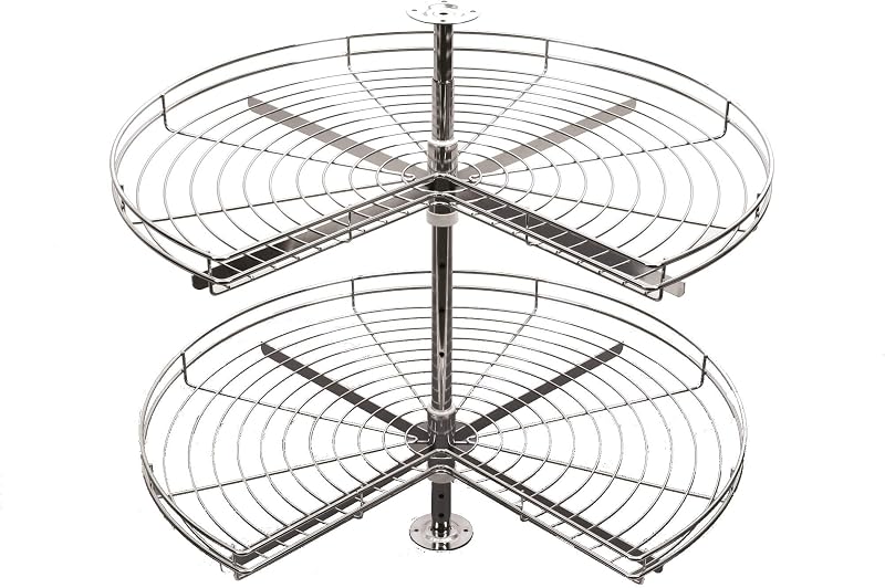 REJS 3/4 Kitchen Cabinet Carousel 270° Corner Ø750 Chrome