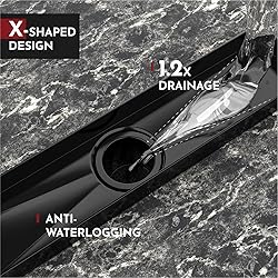 WEBANG 24 Inch Linear Shower Drain Rectangular
