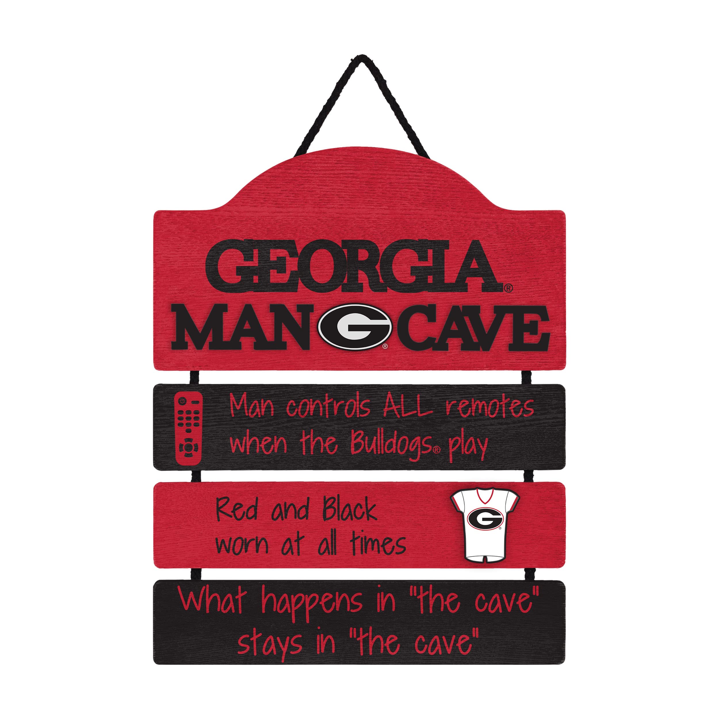 FOCO Georgia Bulldogs NCAA Mancave Team Logo Man Cave Hanging Wall Sign Image