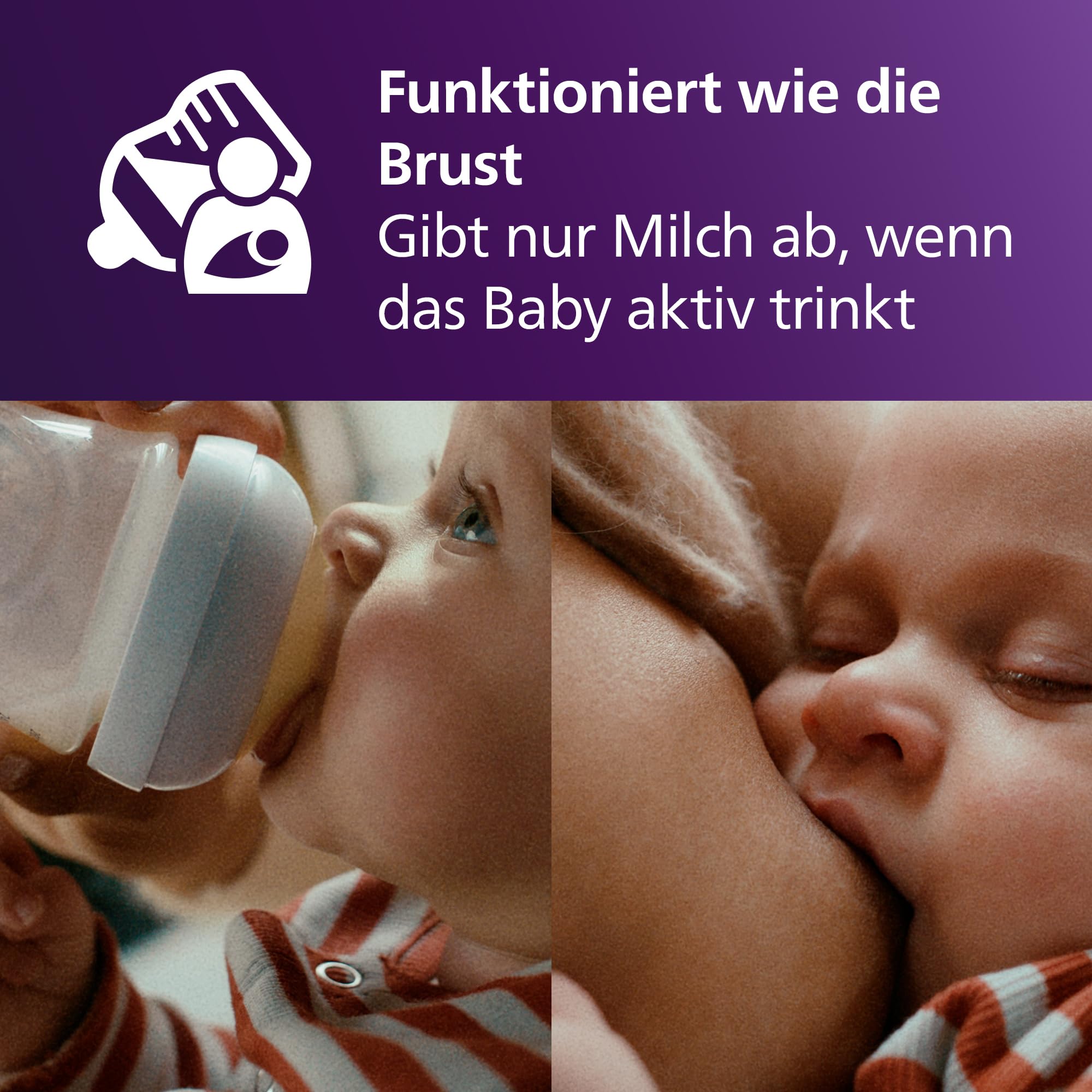 AVENT Natural Response Geschenkset für Babys: 2x Natural Response Flaschen 260 ml (ab 1 Monat), 4x ultra air Schnuller (0-6M) (Modell SCD837/13) 3