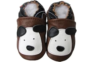 Carozoo Toddler Kids Unisex Slipper Animal Flower Soft Sole Leather Baby Shoes