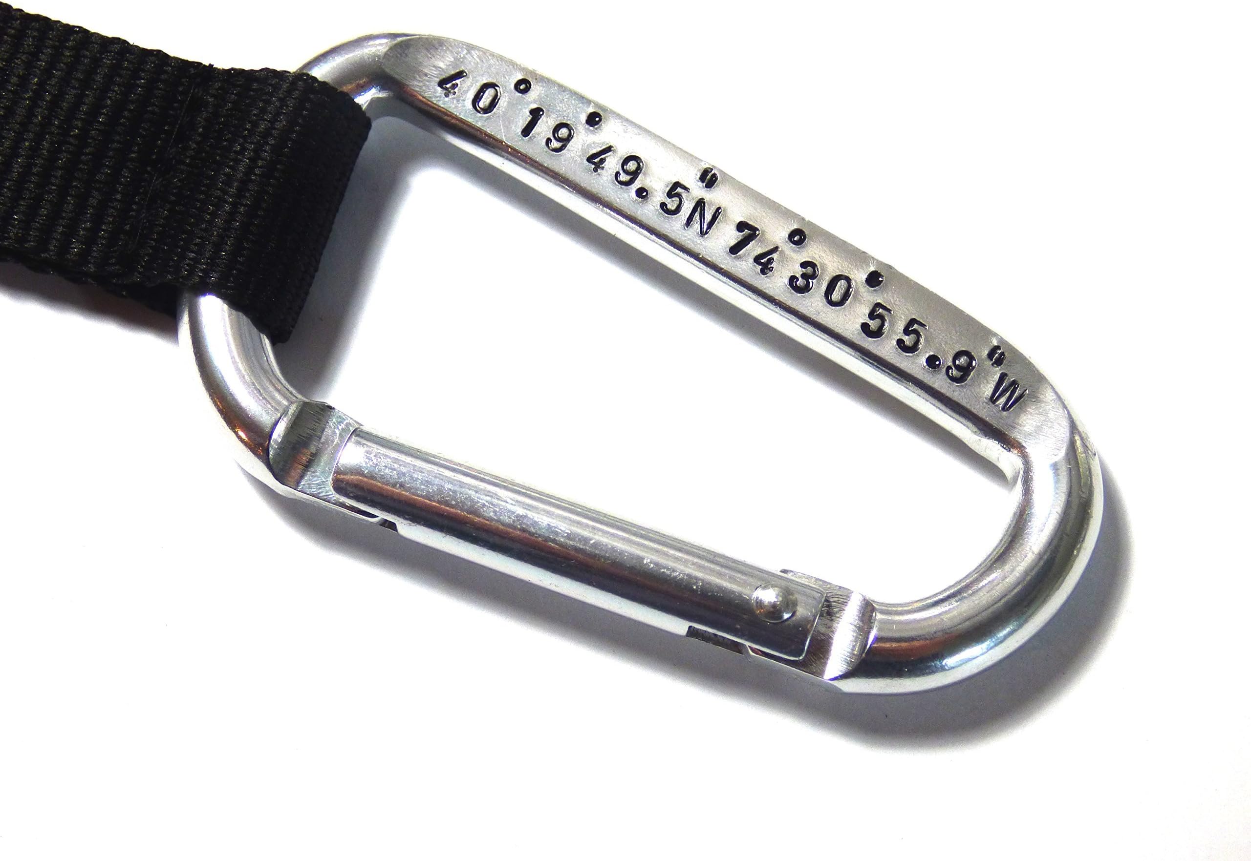 Custom Coordinate Carabiner Key Chain