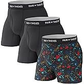 Pair of Thieves Super Fit Men's Boxer Briefs – Soft, Breathable, Quick-Dry Underwear with 4-Way Stretch (2 & 3 Pack)
