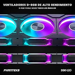 Phanteks PH-F120D30_DRGB_PWM_BK01_3P, Black