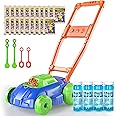 TEMI Bubble Lawn Mower Toys for Kids, Kids Outdoor Push Bubbles Machine Age 1-3 Boy Girl, Birthday Gifts Summer Outside Backyard Preschool Toy for 3 4 5 6 Year Old Toddlers