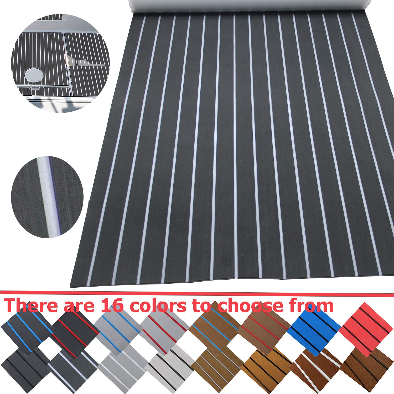 Buy CNLZ HighGrade EVA Foam Faux Teak Decking SelfAdhesive Boat