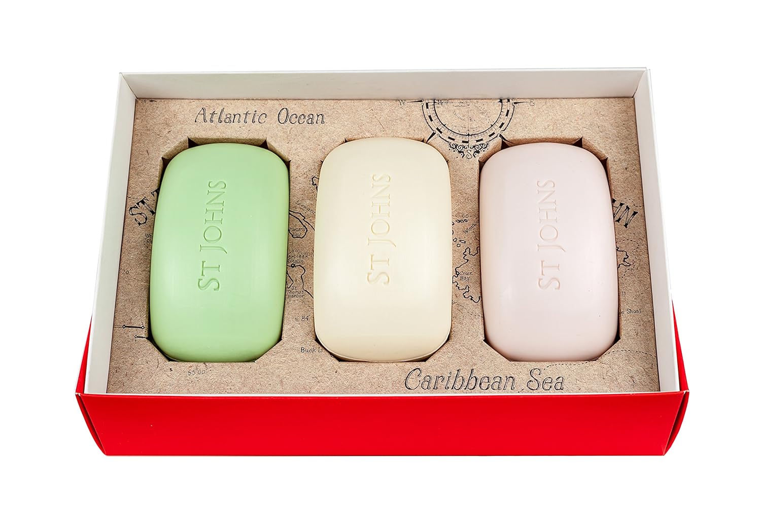 St Johns Luxury Bath, Shower 3 Soap Men's Soap Gift Set