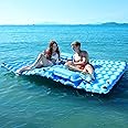 Sunrio 2025 Upgrade Giant Inflatable Floating Mat-Pool Float Lake Floats for Adults with Pool Hammock Pool Mats for Floating Swimming Pool Beach Lake for Summer Water Party