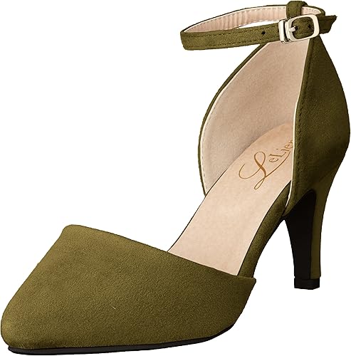 Amazon アミアミ セパレート パンプス ポインテッドトゥ ストラップ 低反発 パンプス