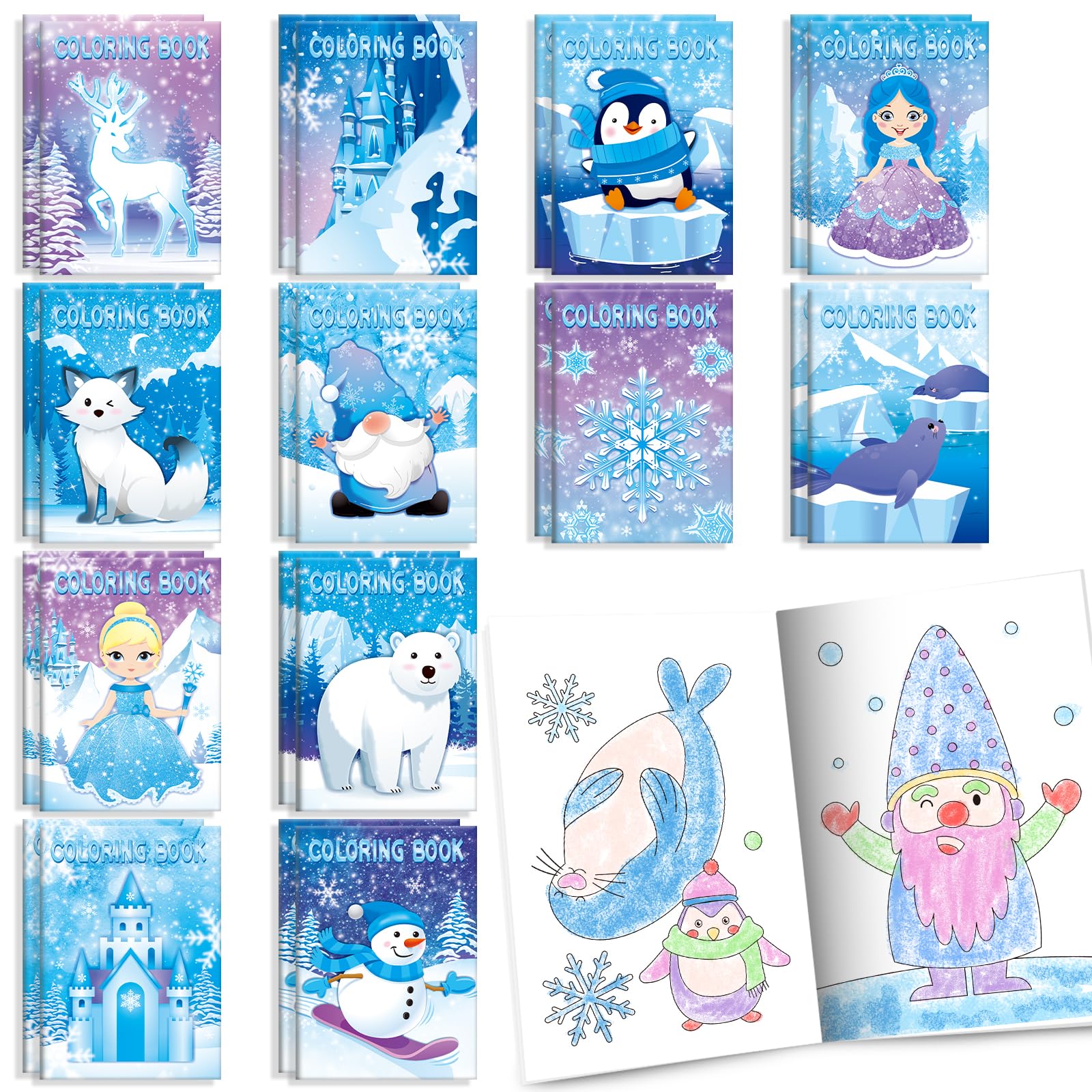 Photo 1 of **MISSING PARTS**
BenLouis 24 Pcs Frozen Mini Coloring Books Kids Winter Snowflake Party Favors Small Activity Books Bulk for Kids Winter Holiday Themed Goodie Bags Stuffers Return Gifts Classroom Travel