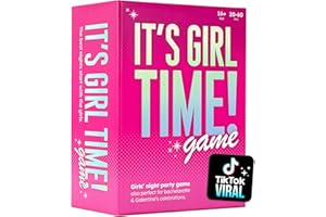 It’s Girl Time - Girls Night Card Game for Bachelorette, Galentines or Ladies Night - 240 Sweet & Sassy Questions with Challe