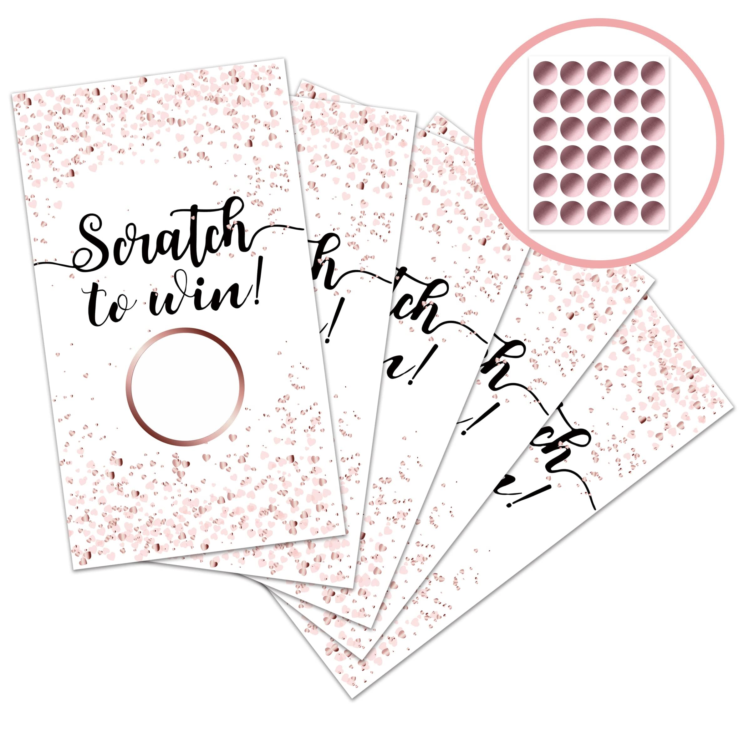 Photo 1 of INKNOTE 120 PCS Scratch Off Stickers Cards Blank Gift Certificates for Business