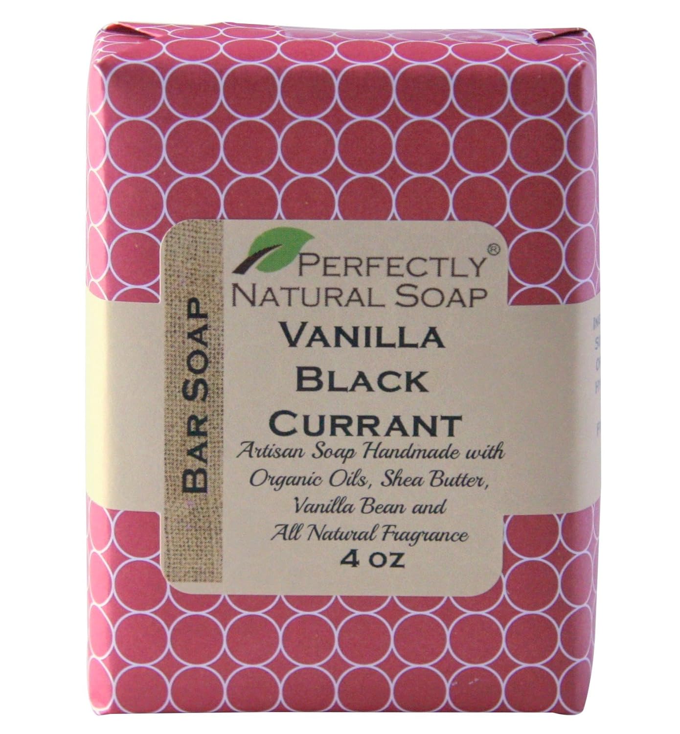 Vanilla Black Currant All Natural Handmade Bar Soap, 4 oz